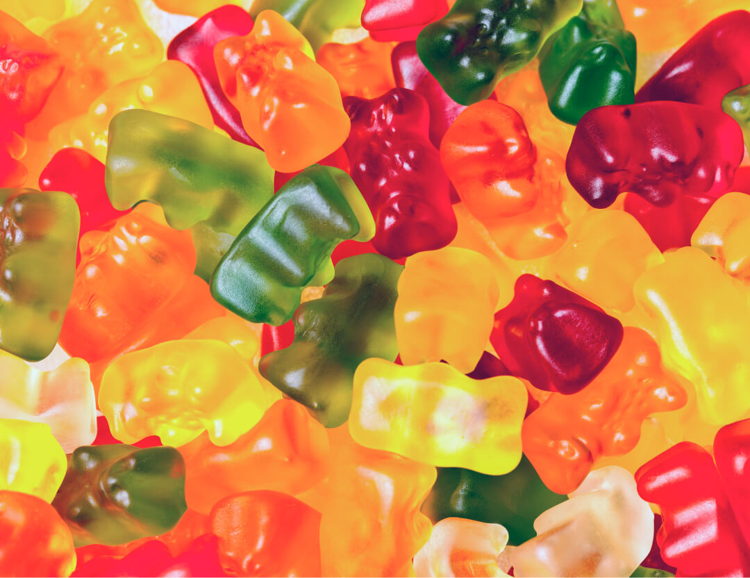 Colourful gummies